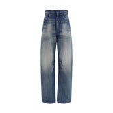 MM6 Blue Cotton Relaxed Fit Jeans